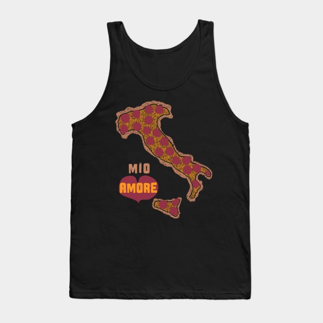 Italian Pizza Mio Amore Tank Top by PelagiosCorner